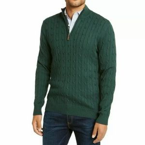 Club Room Men's Cable-Knit 1/4-Zip Pullover Sweate